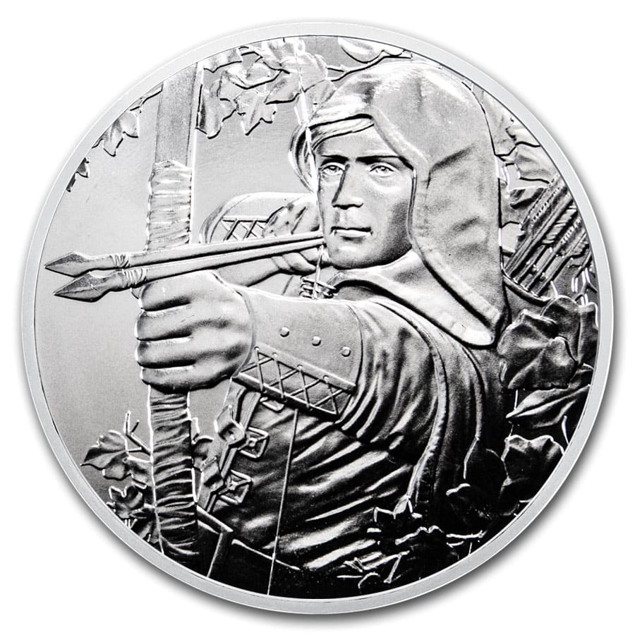 Lot of 5-2019 1 oz Austrian Silver Robin Hood Coin BU 825th Anniversary of